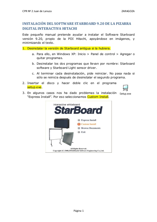 hitachi starboard manual